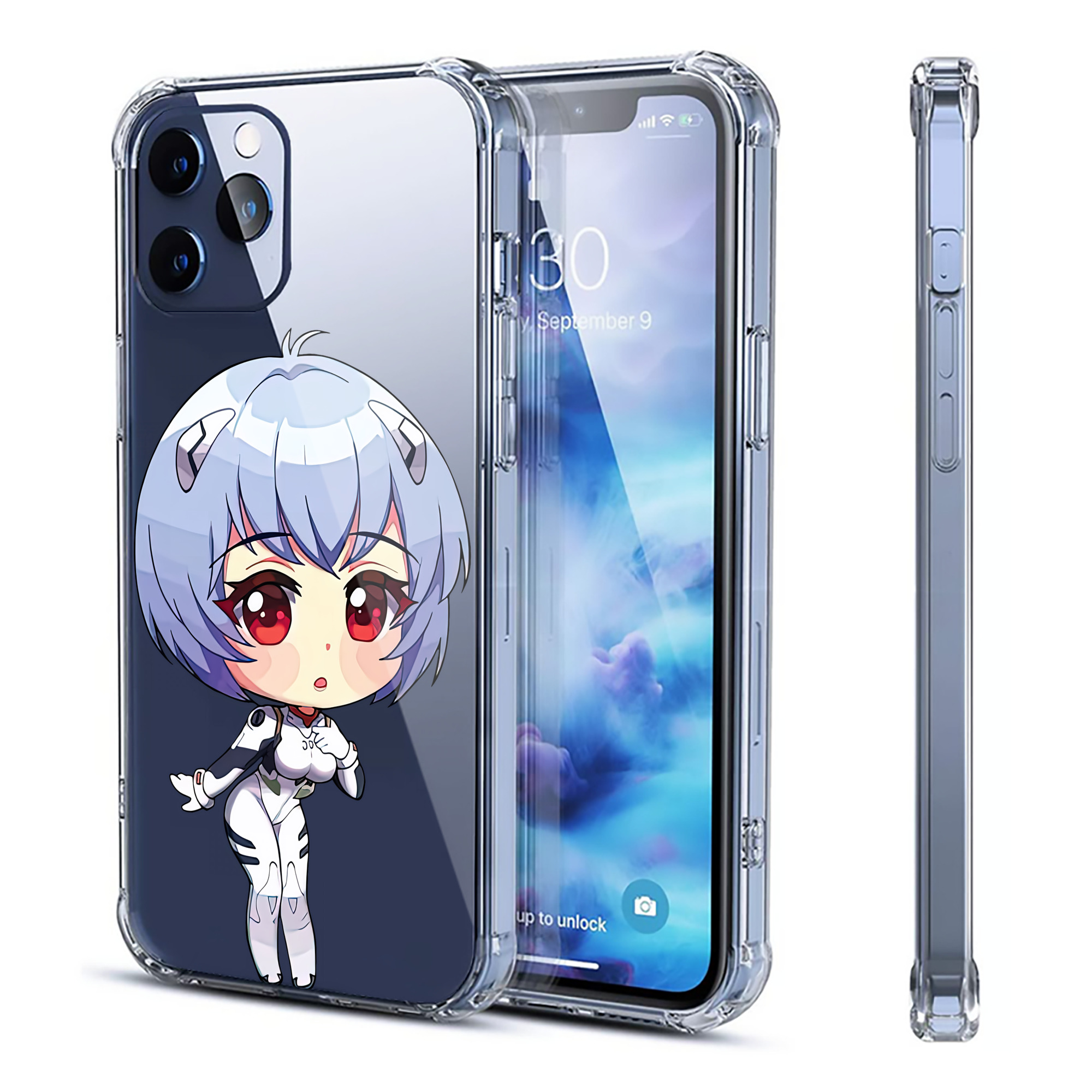 （画像用） EVA 新世紀エヴァンゲリオン 【iPhone 12シリーズ対応】透明スマホケース（クリアソフトケース）